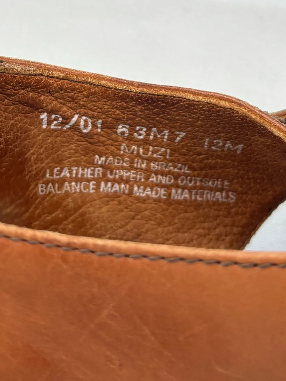 Bass Muzi Loafers British Tan Men’s Size 12 Leather Monk Strap Sandals w/Buckle